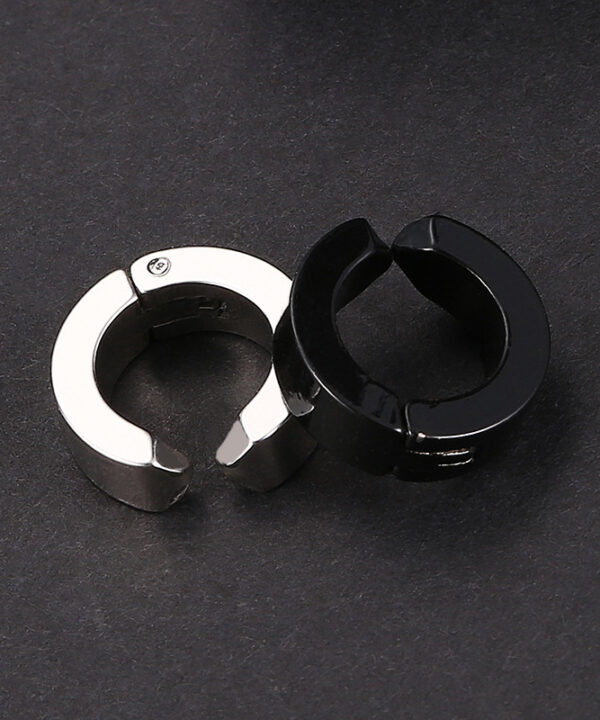 Daoist Titanium Steel Non-Tarnishing Yin Yang Clip Earrings