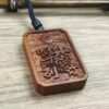 Dragon Tiger Mountain Lightning-Struck Jujube Wood Nine-Word Mantra Protection Pendant (3)