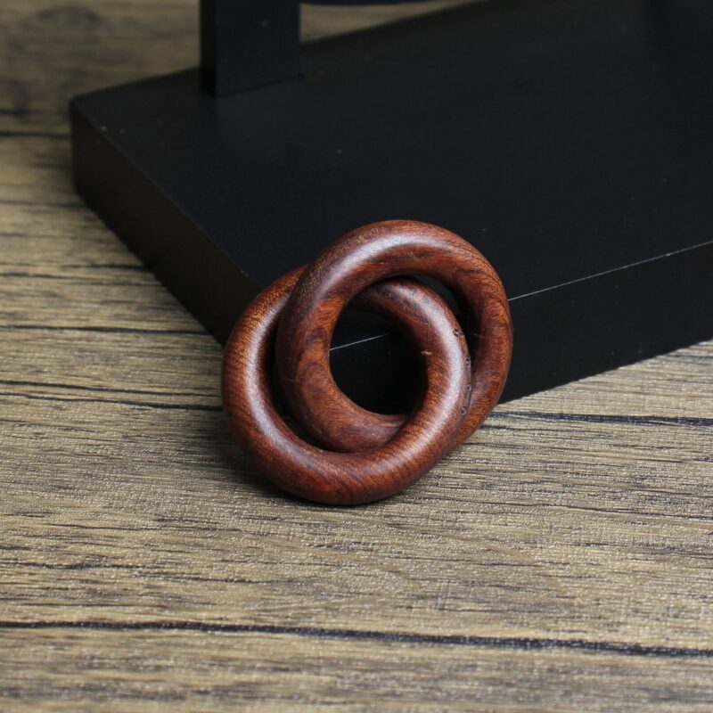 Lightning-Struck Jujube Wood Big Dipper Heaven-Earth Pendant (2)