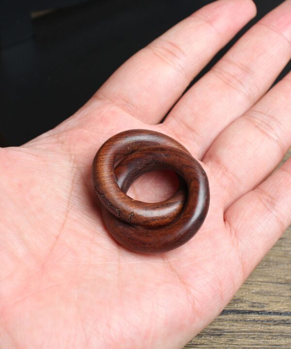 Lightning-Struck Jujube Wood Big Dipper Heaven-Earth Pendant (4)
