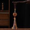 Taoist Lightning-Struck Wood Tassel Ping An Knot Spiritual Protection Charm