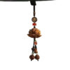 Taoist Ritual Peach Wood Lotus Car Protection Pendant (4)