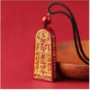 Wulei Command Token Cinnabar Pendant Purple Gold Sand Necklace