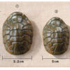 Carved Green Sandalwood Turtle Shell – Wealth Prosperity Ornament Size
