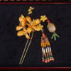 Chinese Style Golden Floral Bridal Hair Accessory (4)