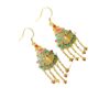 Natural Hetian Jade Fish Leaping Over Dragon Gate Tassel Earrings (5)