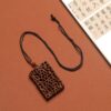 Thunder-Struck Jujube Wood Double-Sided Exquisite Carved (Smooth Passage) Pendant (5)
