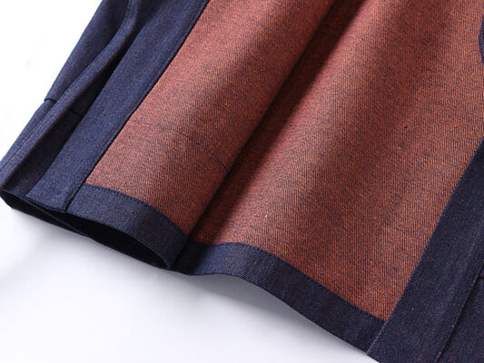 Double-Sided Denim Cotton Reversible Double-Dyed Retro Taoist Robe (7)
