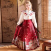 Ming-style Brocade Embroidered Horse-face Skirt Set